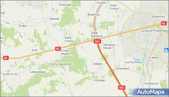 mapa Grzymały Szczepankowskie, Grzymały Szczepankowskie na mapie Targeo