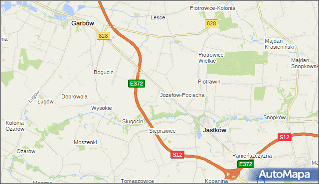 mapa Józefów-Pociecha, Józefów-Pociecha na mapie Targeo
