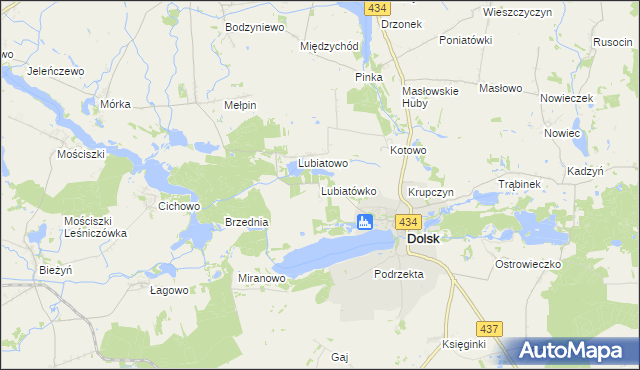 mapa Lubiatówko, Lubiatówko na mapie Targeo