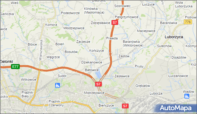 mapa Raciborowice gmina Michałowice, Raciborowice gmina Michałowice na mapie Targeo