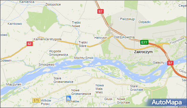 mapa Wólka Smoszewska, Wólka Smoszewska na mapie Targeo