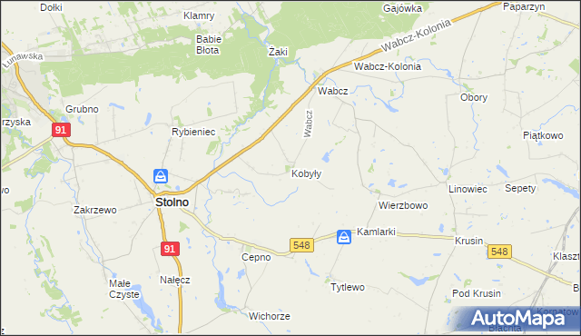 mapa Kobyły, Kobyły na mapie Targeo