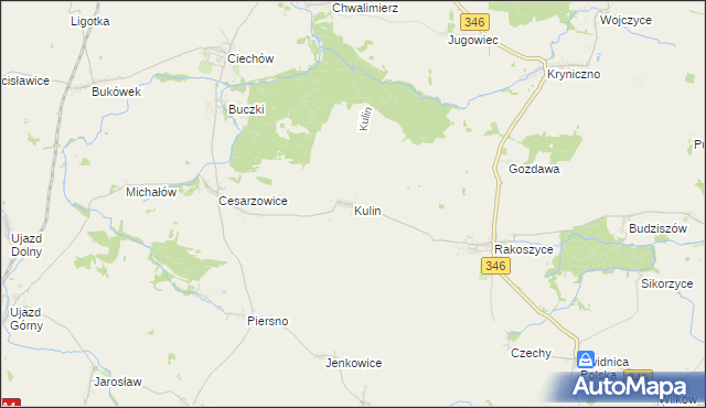 mapa Kulin, Kulin na mapie Targeo