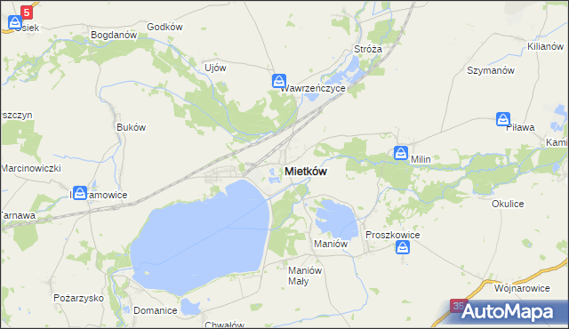 mapa Mietków, Mietków na mapie Targeo