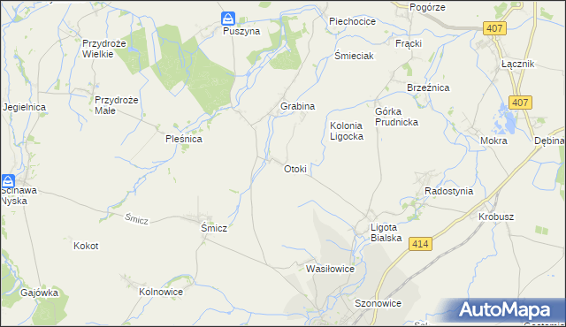 mapa Otoki, Otoki na mapie Targeo