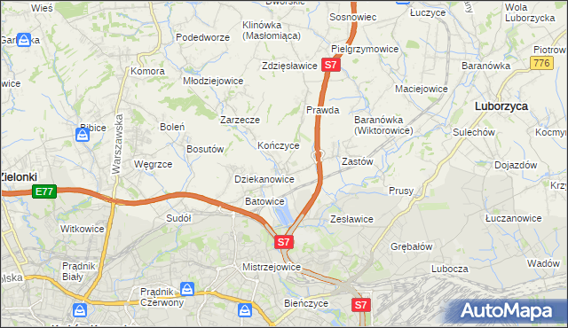 mapa Raciborowice gmina Michałowice, Raciborowice gmina Michałowice na mapie Targeo