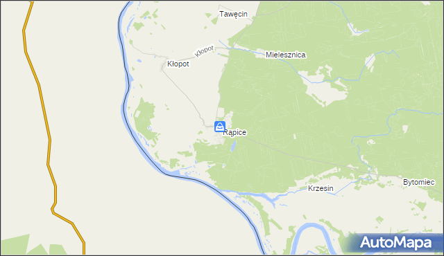 mapa Rąpice, Rąpice na mapie Targeo