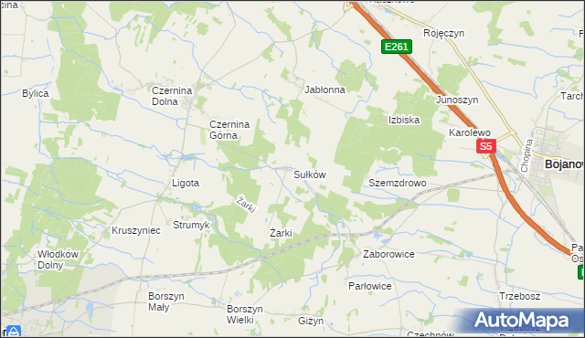mapa Sułków gmina Góra, Sułków gmina Góra na mapie Targeo