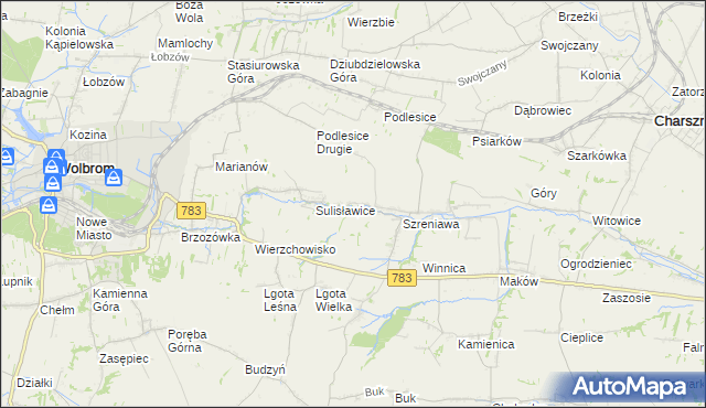 mapa Adamowice gmina Gołcza, Adamowice gmina Gołcza na mapie Targeo