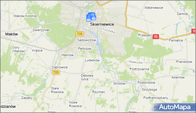mapa Balcerów, Balcerów na mapie Targeo