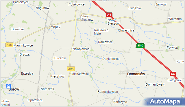 mapa Gostkowice gmina Domaniów, Gostkowice gmina Domaniów na mapie Targeo