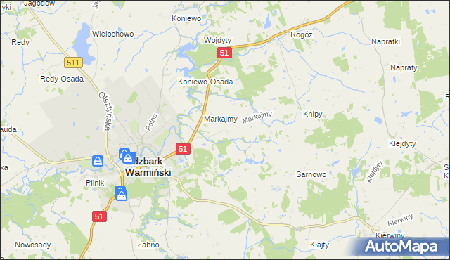 mapa Marków, Marków na mapie Targeo