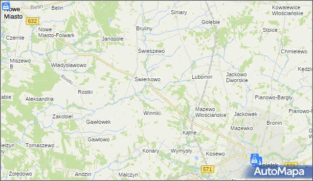 mapa Mazewo Dworskie A, Mazewo Dworskie A na mapie Targeo