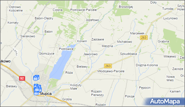 mapa Młodojewo, Młodojewo na mapie Targeo