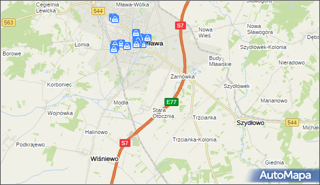 mapa Nowa Otocznia, Nowa Otocznia na mapie Targeo