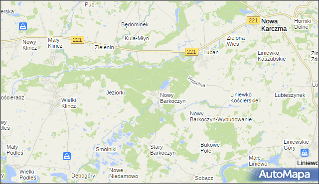 mapa Nowy Barkoczyn, Nowy Barkoczyn na mapie Targeo