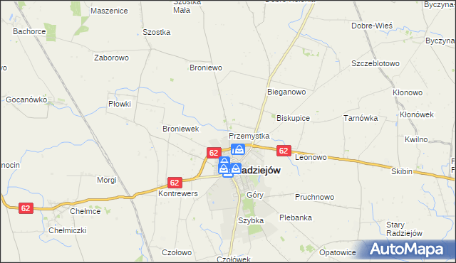 mapa Przemystka, Przemystka na mapie Targeo