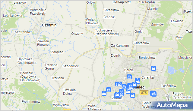 mapa Rzędzianowice, Rzędzianowice na mapie Targeo