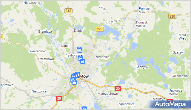mapa Rzepnica, Rzepnica na mapie Targeo