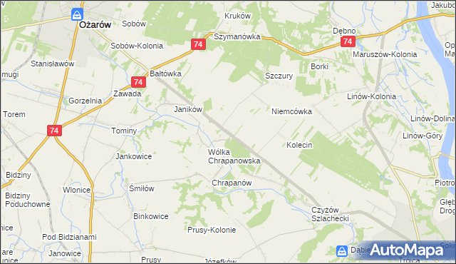 mapa Suchodółka, Suchodółka na mapie Targeo