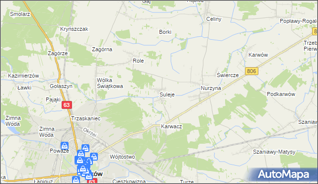 mapa Suleje, Suleje na mapie Targeo