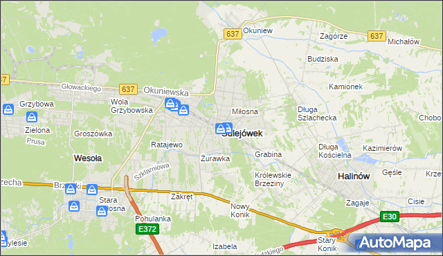 mapa Sulejówek, Sulejówek na mapie Targeo