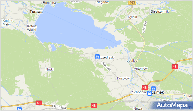 mapa Szczedrzyk, Szczedrzyk na mapie Targeo