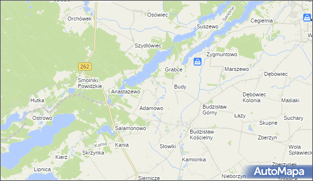 mapa Tręby Stare, Tręby Stare na mapie Targeo