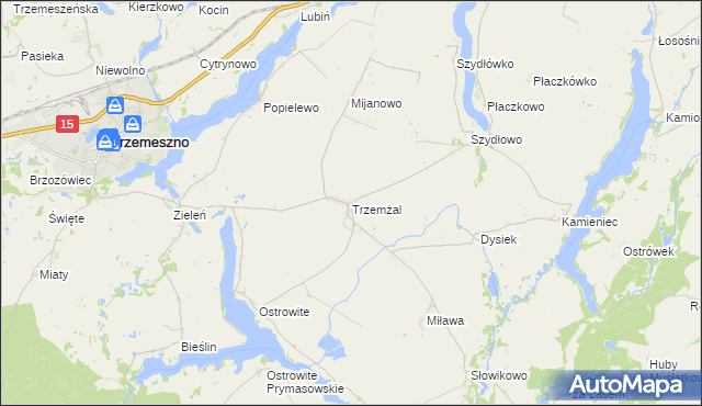 mapa Trzemżal, Trzemżal na mapie Targeo