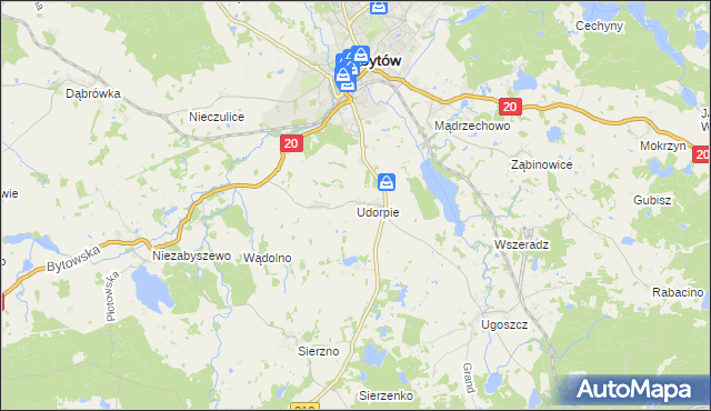 mapa Udorpie, Udorpie na mapie Targeo