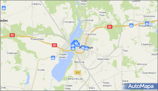 mapa Wolsztyn, Wolsztyn na mapie Targeo