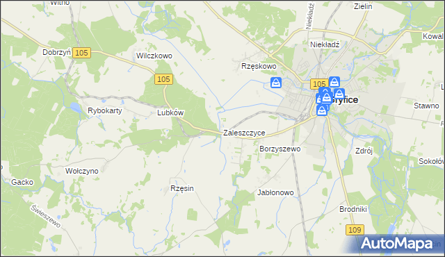 mapa Zaleszczyce, Zaleszczyce na mapie Targeo