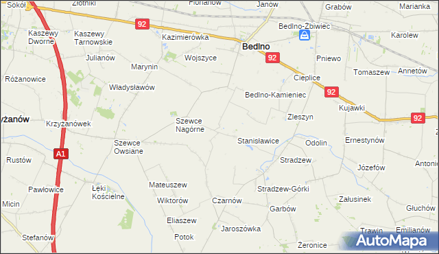 mapa Baranowizna, Baranowizna na mapie Targeo