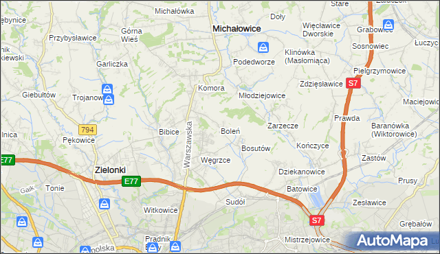 mapa Boleń, Boleń na mapie Targeo