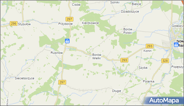 mapa Borów Wielki, Borów Wielki na mapie Targeo