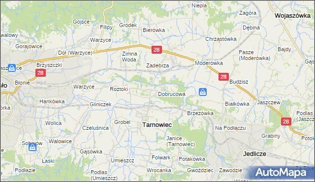 mapa Dobrucowa, Dobrucowa na mapie Targeo