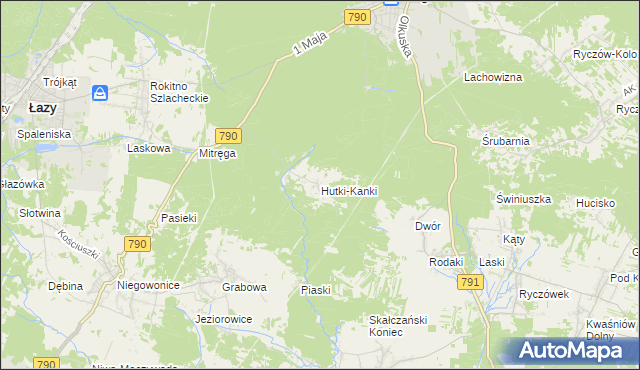 mapa Hutki-Kanki, Hutki-Kanki na mapie Targeo