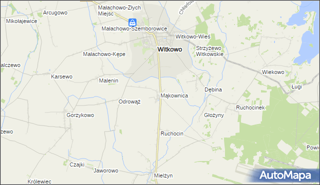 mapa Mąkownica, Mąkownica na mapie Targeo