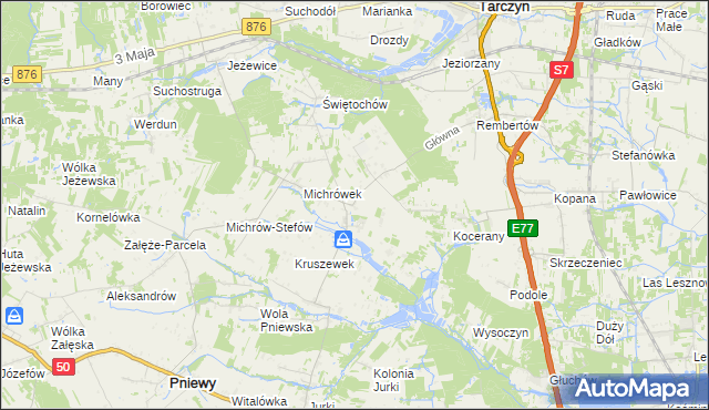 mapa Michrów, Michrów na mapie Targeo