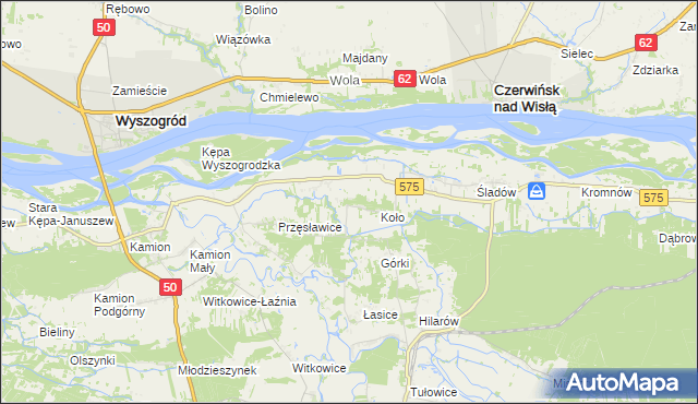 mapa Nowa Wieś-Śladów, Nowa Wieś-Śladów na mapie Targeo