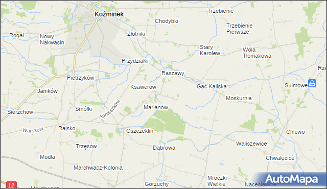 mapa Nowy Karolew, Nowy Karolew na mapie Targeo