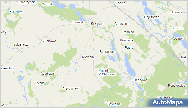 mapa Sierosławiec, Sierosławiec na mapie Targeo