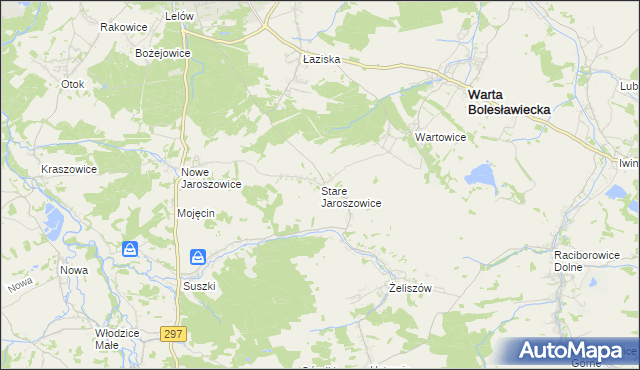 mapa Stare Jaroszowice, Stare Jaroszowice na mapie Targeo