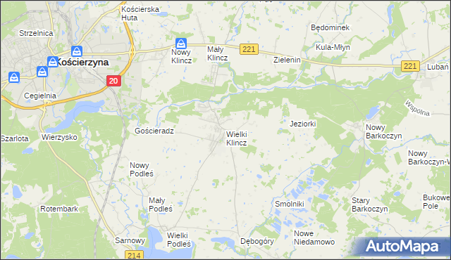 mapa Wielki Klincz, Wielki Klincz na mapie Targeo
