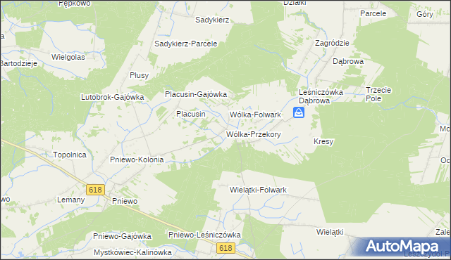 mapa Wólka-Przekory, Wólka-Przekory na mapie Targeo