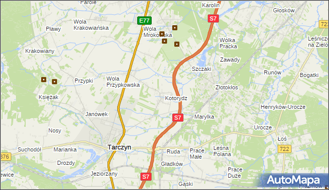mapa Kotorydz, Kotorydz na mapie Targeo