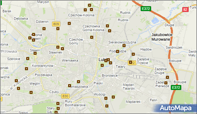 mapa lublin targeo Ogródki działkowe w Lublinie :: Więcej na mapie Targeo