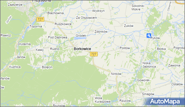 mapa Radestów, Radestów na mapie Targeo