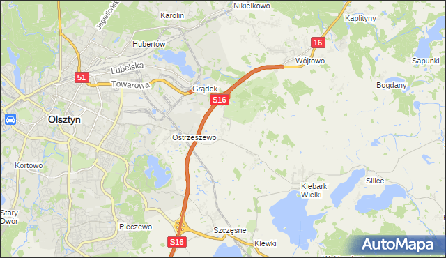 mapa Klebark Mały, Klebark Mały na mapie Targeo