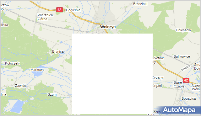 mapa Gierałcice gmina Wołczyn, Gierałcice gmina Wołczyn na mapie Targeo